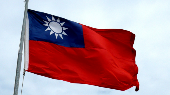 flag with a sun in the corner